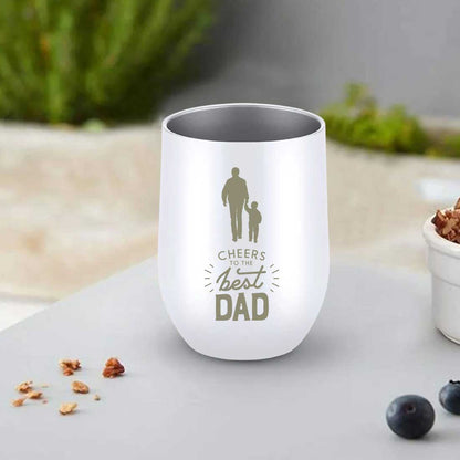 Gifts for Dad Travel Coffee Flask Tumbler With Lid - Cheers