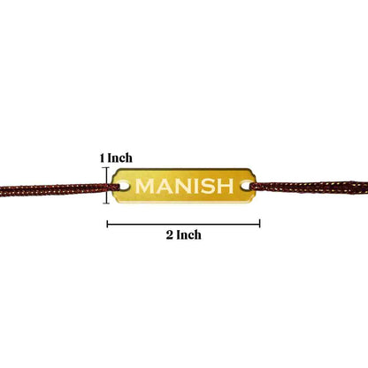 Personalised Name Rakhis For Raksha Bandhan Engrave Your Brother Name Acrylic Rakhi