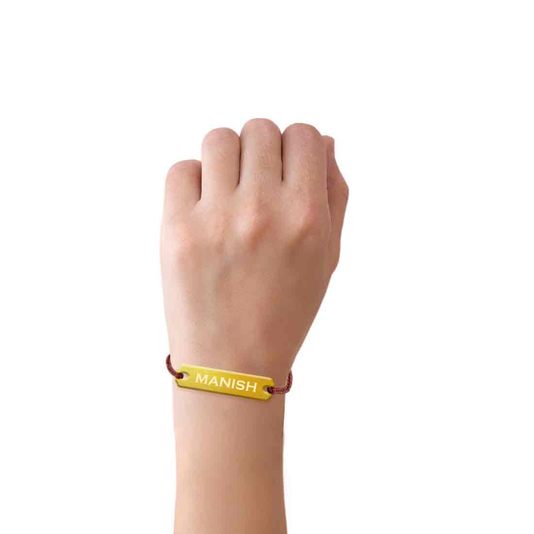 Naem Raksha Personalised Name Rakhis For Raksha Bandhan at Nutcase India