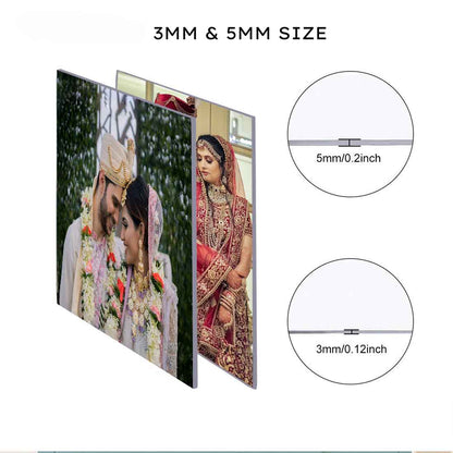 Acrylic Wall Photo - Premium Lucite Picture Frame with high definition printing - Available in Square and Circle