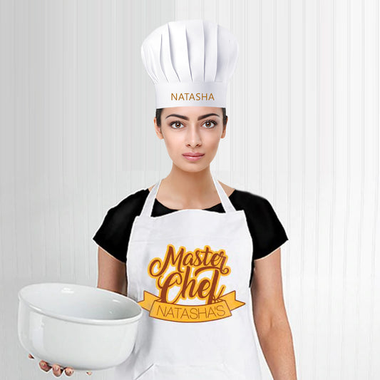 Best Master Chef Aprons Customised with Name for Women