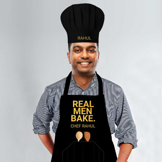 Personalized Aprons for Men With Name Baking Cooking - Add Name