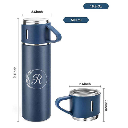 Customised Thermos Bottle With Cups Set for Travel Outdoor