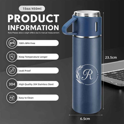 Customised Thermos Bottle With Cups Set for Travel Outdoor