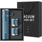Personalised Travel Mug Thermos With 2 Cups Gift Box Set - Add Name