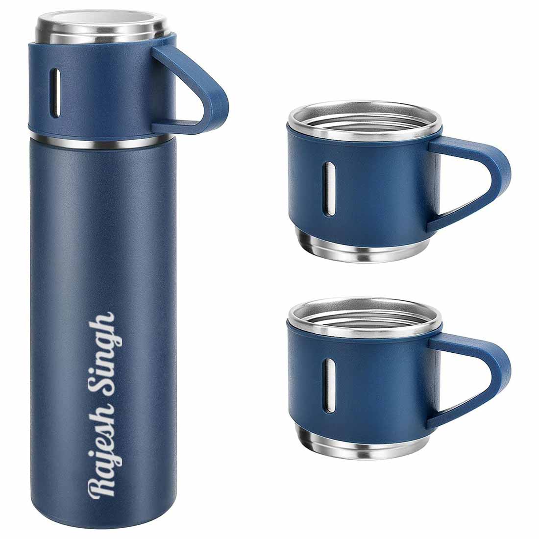 Personalized Thermos Cup For Tea Flask Gift Box Set Stainless Steel Flask - Add Name