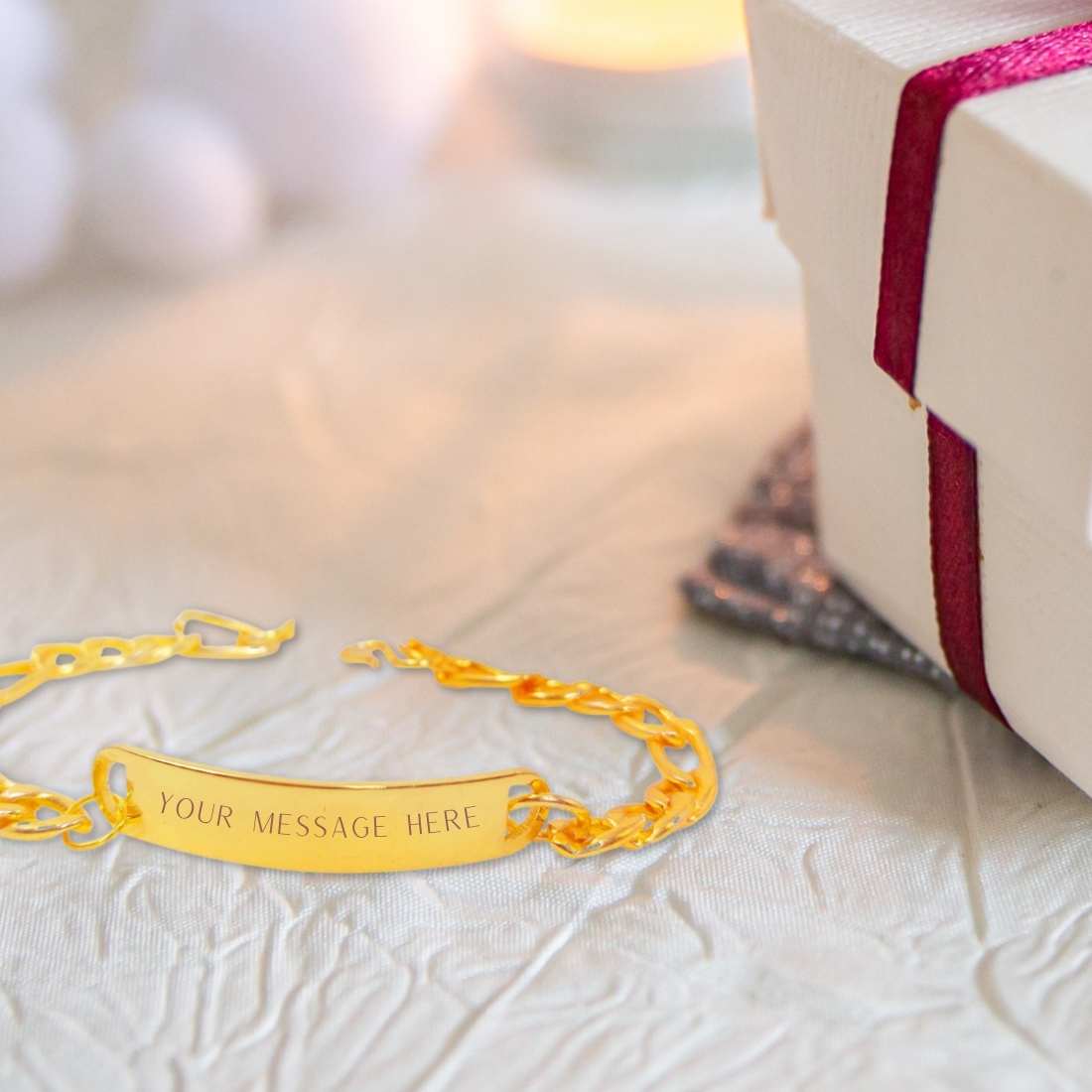 3mm Tiny Blessings Beads, Baby/Children's Beaded Bracelet for Boys - 14K  Gold