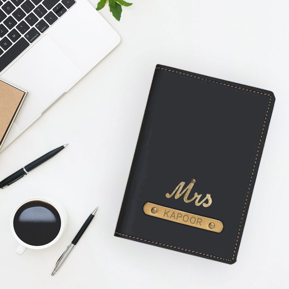 Personalized Mrs Passport Covers with Charm Customized Name for Women's