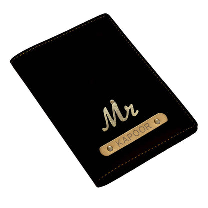 Personalized Mr Passport Covers with Charm Customized Name for Mens