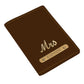 Personalized Mrs Passport Covers with Charm Customized Name for Women's