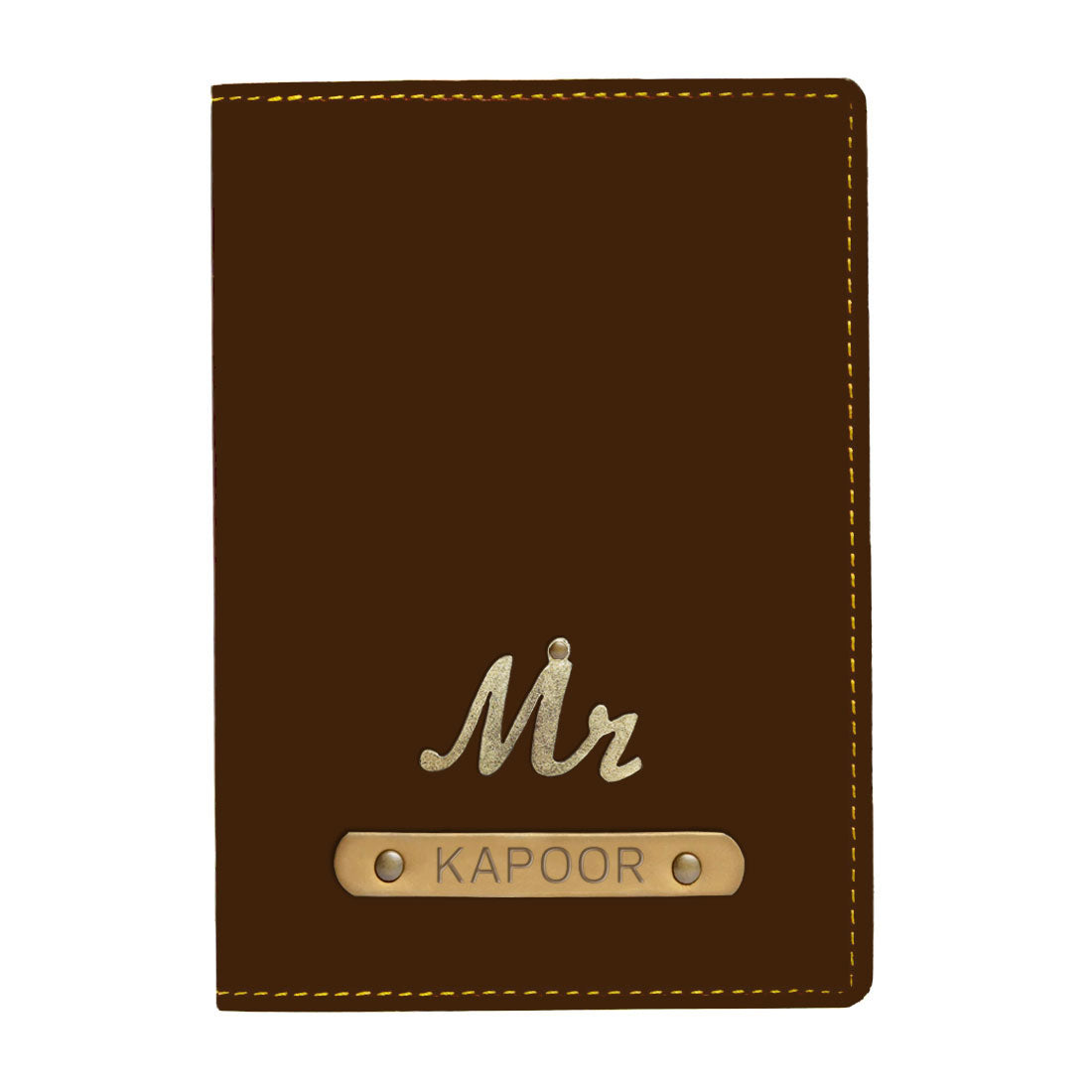 Personalized Mr Passport Covers with Charm Customized Name for Mens