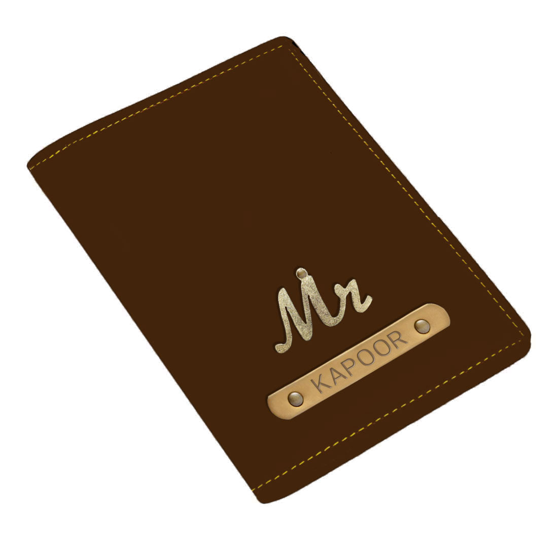 Personalized Mr Passport Covers with Charm Customized Name for Mens
