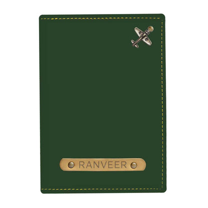 Personalized Passport Holder with Name and Charms - Airplane