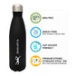 Customized Water Bottles With Name Stainless Steel Hot & Cold Cola Flask - 500ml -Tennis