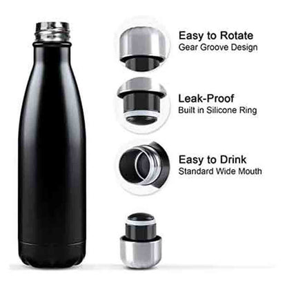 Customized Water Bottle Flask Stainless Steel for Drinking Hot & Cold 500 ml