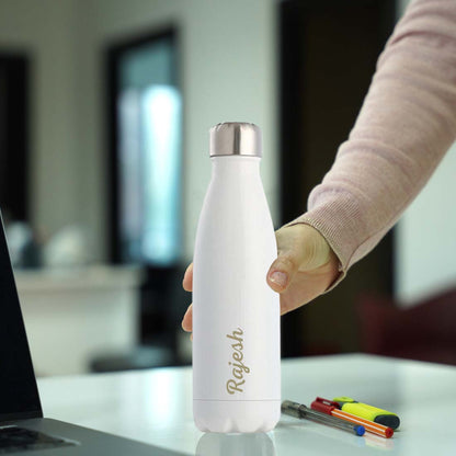 Personalized Water Bottle Insulated Stainless Steel Hot & Cold Cola Thermos - Add Name