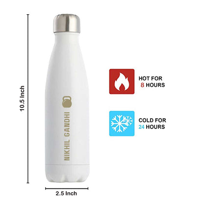 Customized Cola Shape Thermos Water Bottle Stainless Steel With Your Name - 500ml