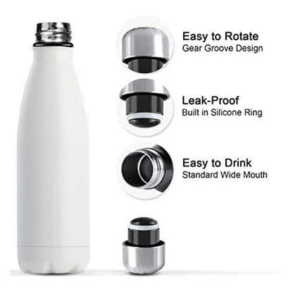 Customized Cola Shape Thermos Water Bottle Stainless Steel With Your Name - 500ml