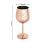 Custom Steel Wine Glasses Copper Finish Goblets