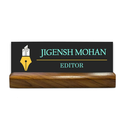 Editor Writer Desk Name Plate Customized Office Name Plates