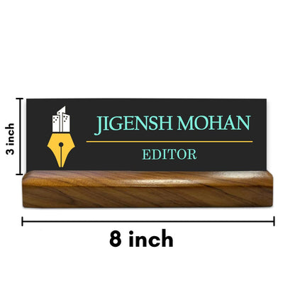 Editor Writer Desk Name Plate Customized Office Name Plates