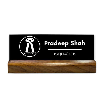 Lawyer Desk Name Plate for Office Table Name Plaque for Lawyers and Advocates