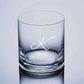Stylish Customized Whiskey Glass - Gift For Him Husband Boyfriend - Initials Design