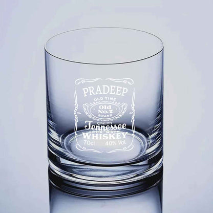 Exclusive Custom Whiskey Glass - Gift For Him Husband Boyfriend -  Bourbon