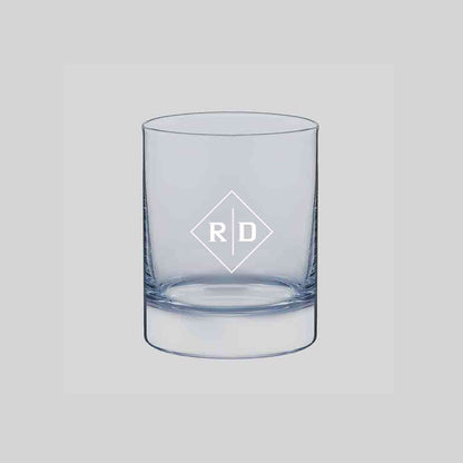 Monogrammed Whiskey Glasses-Custom Engraved Alcohol Glass with Initial