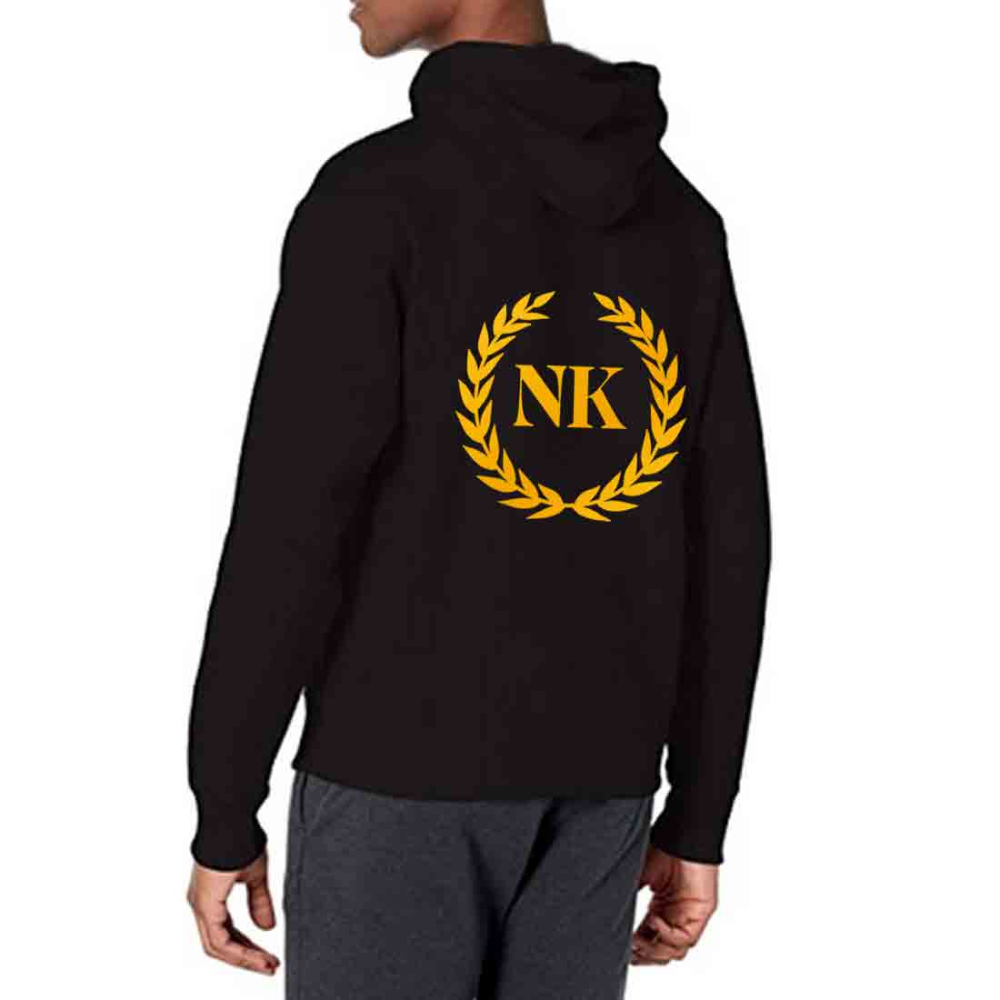 Nutcase Customized Black Hoodie hoodies for Men Women-Add Text