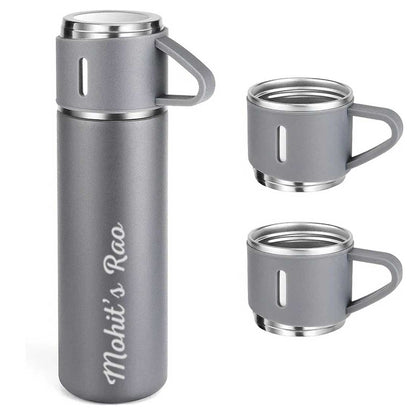 Personalized Thermos Cup Set Travel Coffee Tea Mug Flask Gift Box - Cuppa