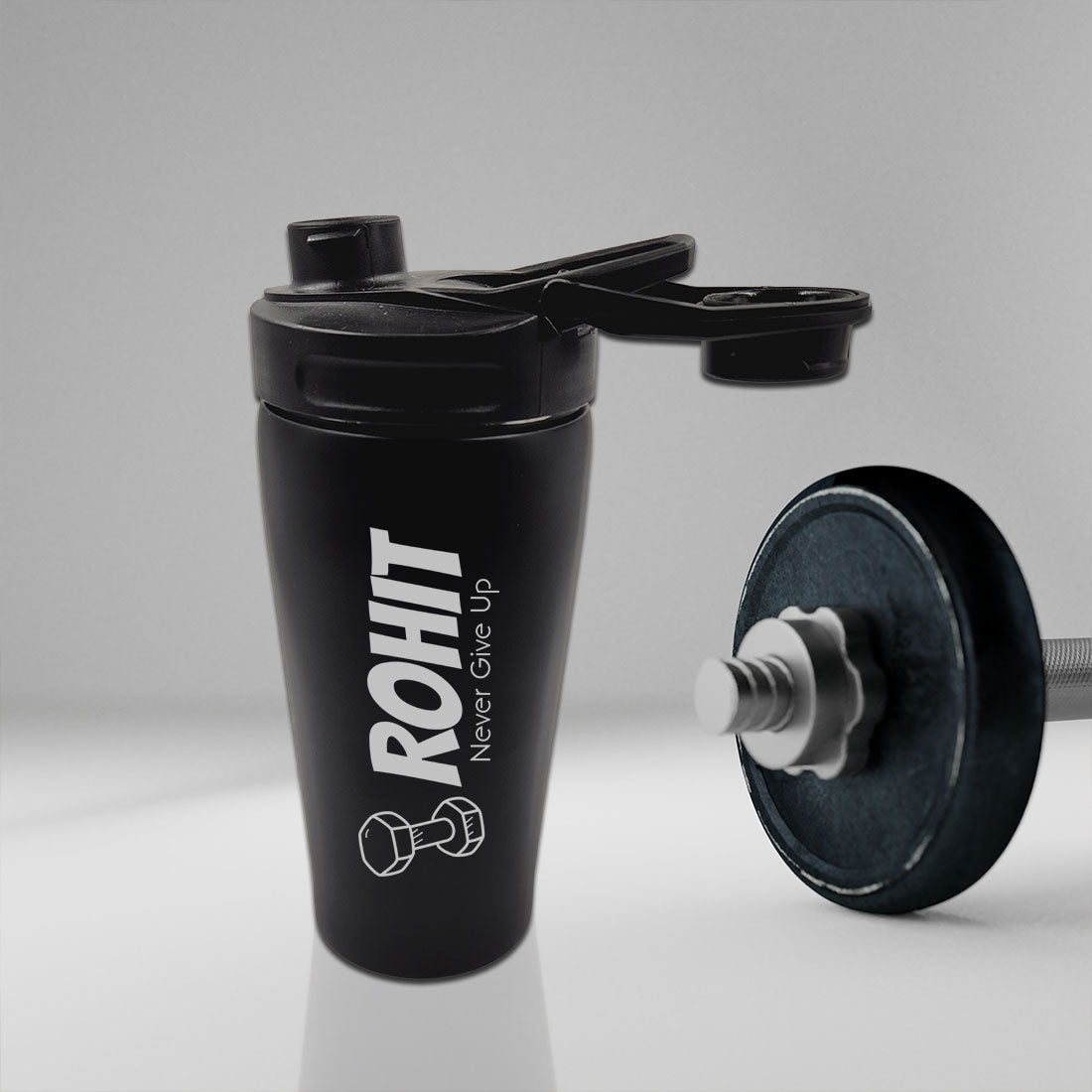 Personalized Protein Shaker for Gym Workout Custom Shake Mixer with Whisk Ball