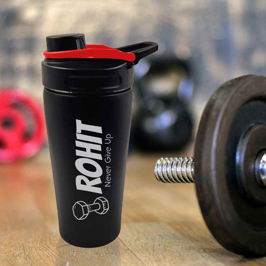 Personalized Protein Shaker for Gym Workout Custom Shake Mixer with Whisk Ball
