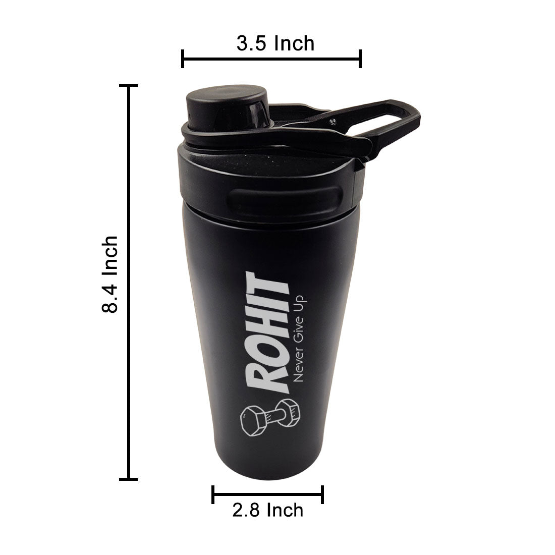 Personalized Protein Shaker for Gym Workout Custom Shake Mixer with Whisk Ball