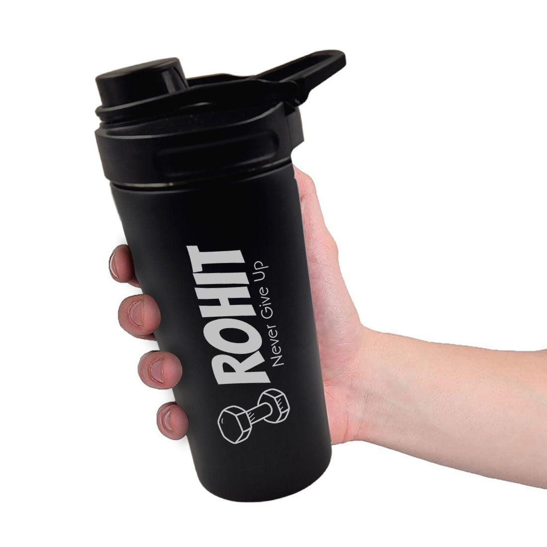 Personalized Protein Shaker for Gym Workout Custom Shake Mixer with Whisk Ball