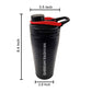 Customized Protein Shaker Bottle for Workouts Custom Gym Sipper with Whisk Ball
