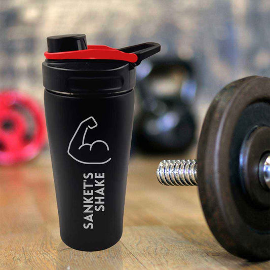 Custom Shaker Bottle for Protein Mixer Sippers Gym Workouts with Whisk Ball