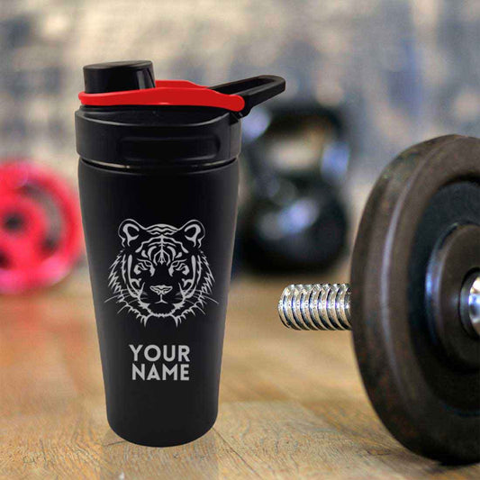 Personalized Protein Shaker for Gym Workout Custom Shake Mixer with Whisk Ball