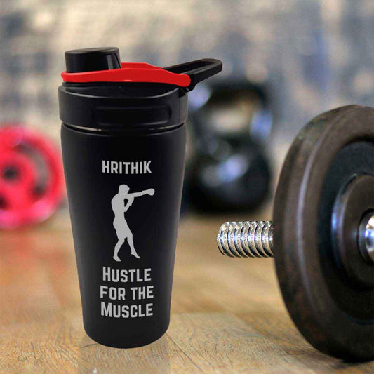 PersonaliSed Protein Gym Shaker for Workout Custom Shake Mixer with Whisk Ball