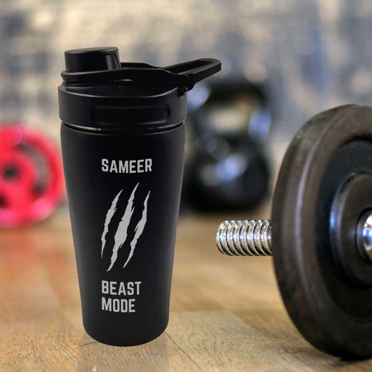 Custom Shaker Bottle for Protein Mixer Sippers Gym Workouts with Whisk Ball