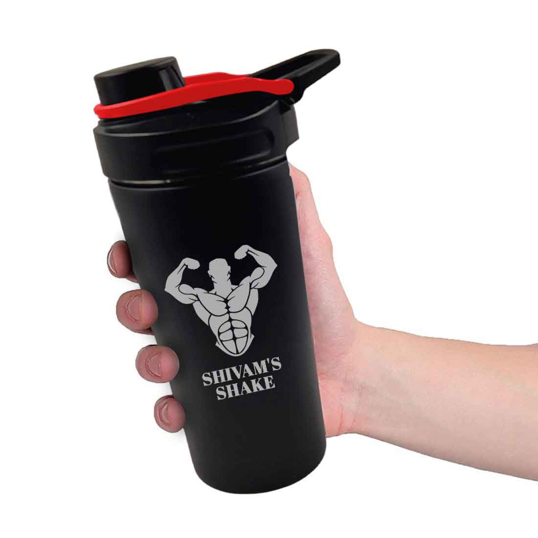 Personalized Protein Shaker for Gym Workout Custom Shake Mixer with Whisk  Ball