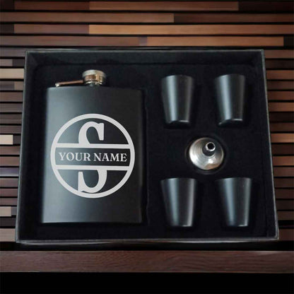 Personalized Engraved Hip Flask With Name - Add Name