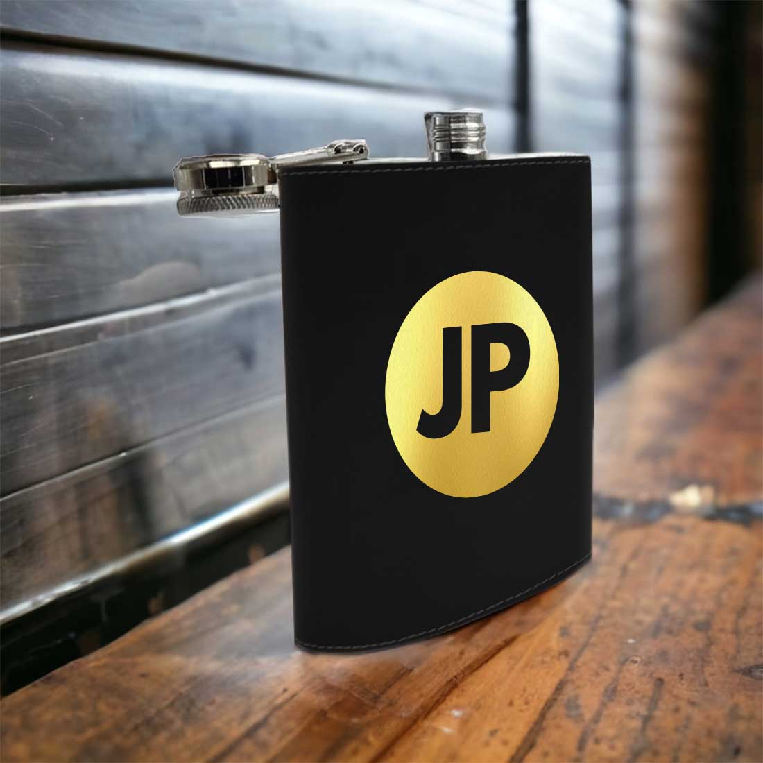 PU Leather Hip Flask With Name Personalized Gifts For Men