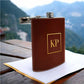 Personalized PU Leather Hip Flask Stylist Alcohol Flasks