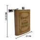  Whiskey Flask With Funnel Engraved Hip Flasks For Men 