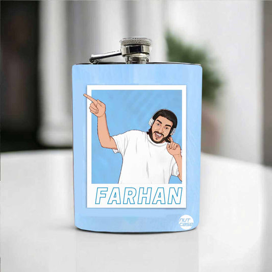 Hip Flask with Picture Turned Into Art
