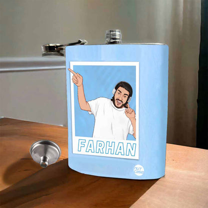 Hip Flask with Picture Turned Into Art