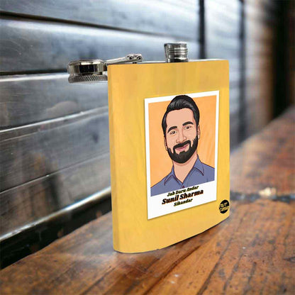 Drinking Flask with Art Portraits