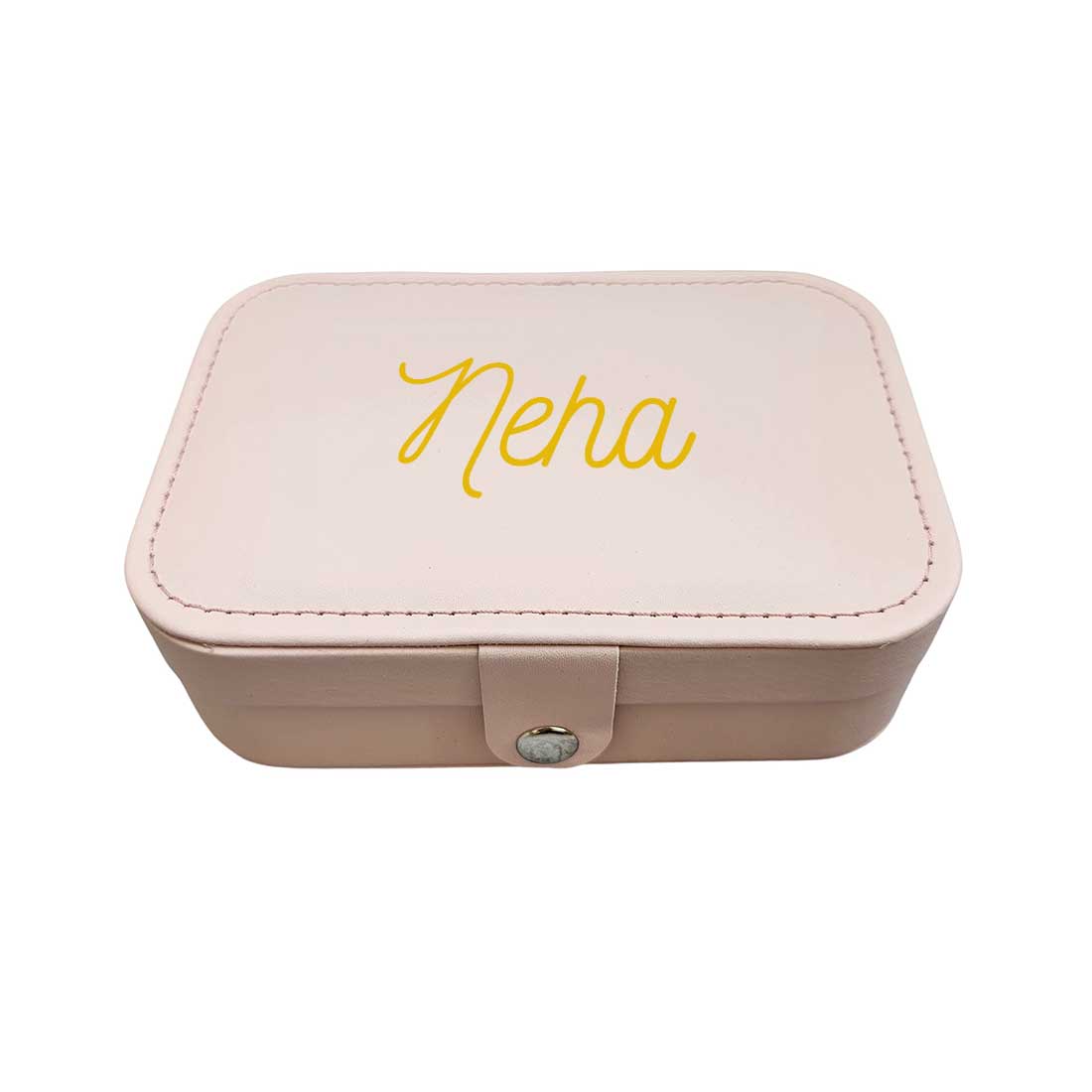 Personalized Jewellery Box Organizer For Travel jewelry Case for Earrings Pendant - Add Name