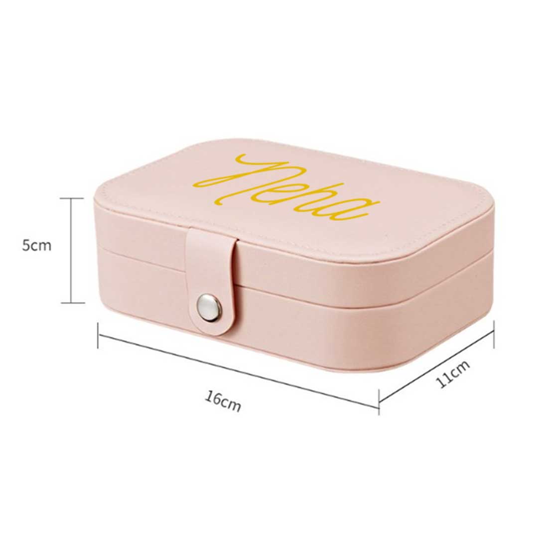 Personalized Jewellery Box Organizer For Travel jewelry Case for Earrings Pendant - Add Name